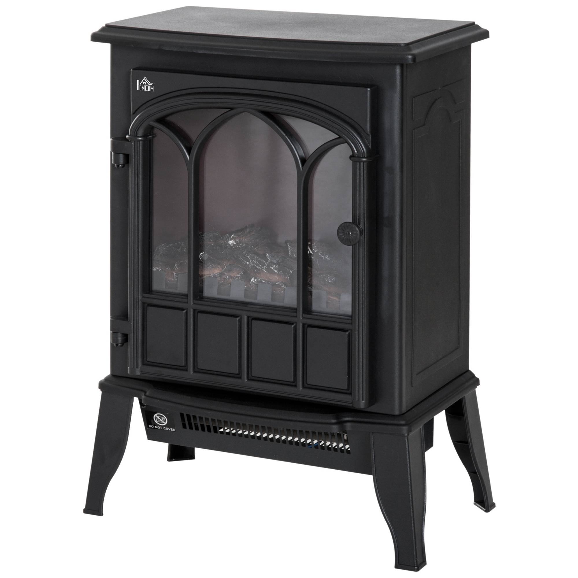 ComfortXL - Poêle électrique 2000W design cheminée effet flammes LED réglables Noir – ComfortXL Outdoor Living - Image 2
