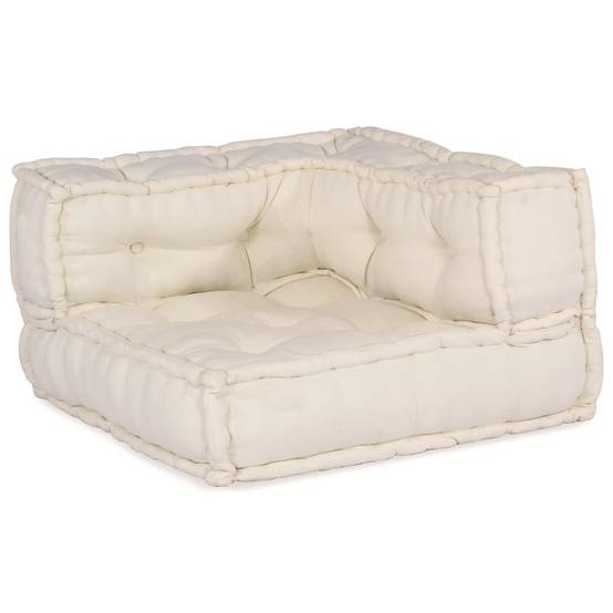 Canapé modulaire tissu crème 210 x 70 x 56 cm - PANGIVO - Image 3