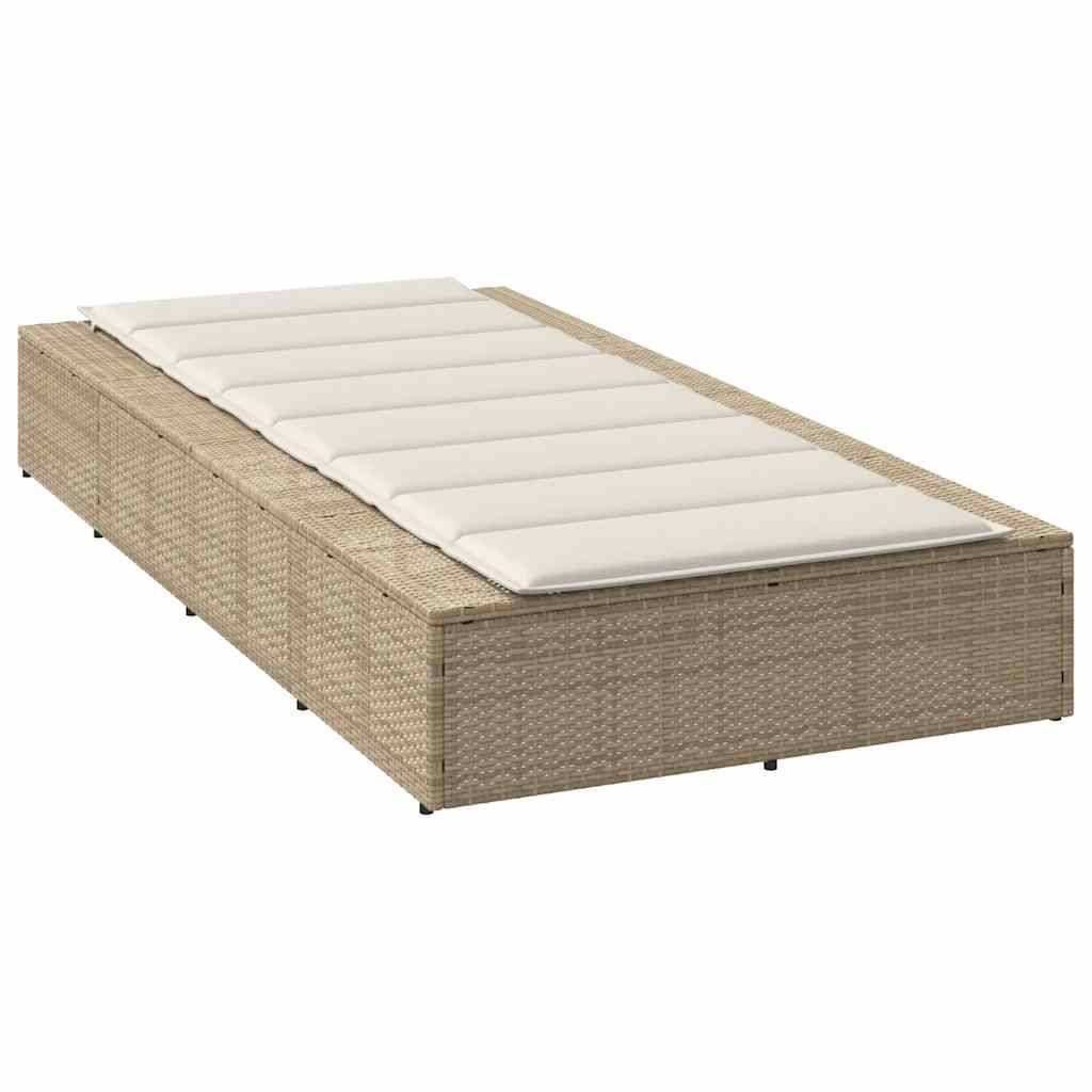 Vidaxl - Transat avec coussin flottant beige résine tressée vidaXL 4104206 - Image 6