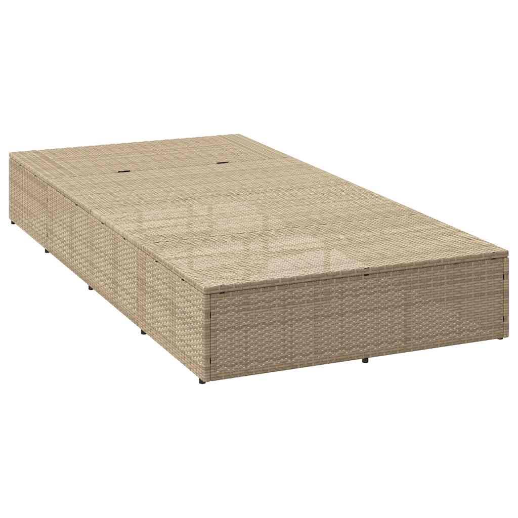Vidaxl - Transat avec coussin flottant beige résine tressée vidaXL 4104206 - Image 7