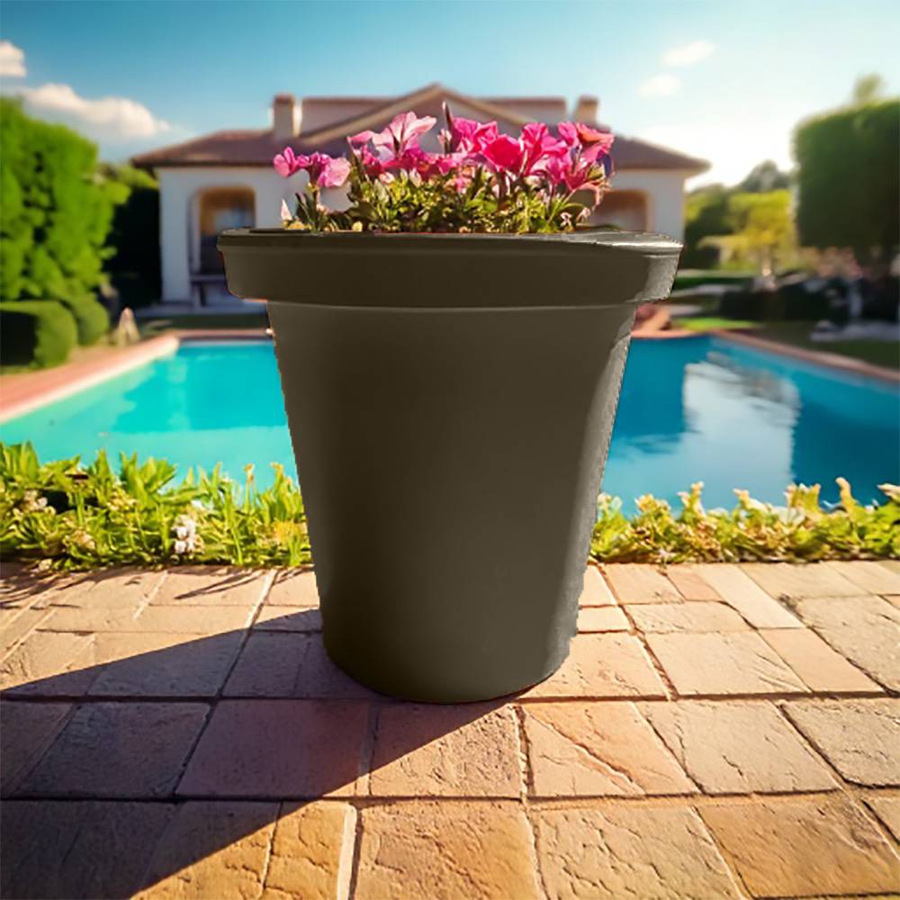 Plast'Up Rotomoulage - Pot de fleurs rond xxl delight 420l- lot de 2 - plast'up rotomoulage - Image 4
