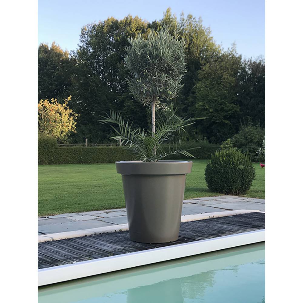 Plast'Up Rotomoulage - Pot de fleurs rond xxl delight 420l- lot de 2 - plast'up rotomoulage - Image 2