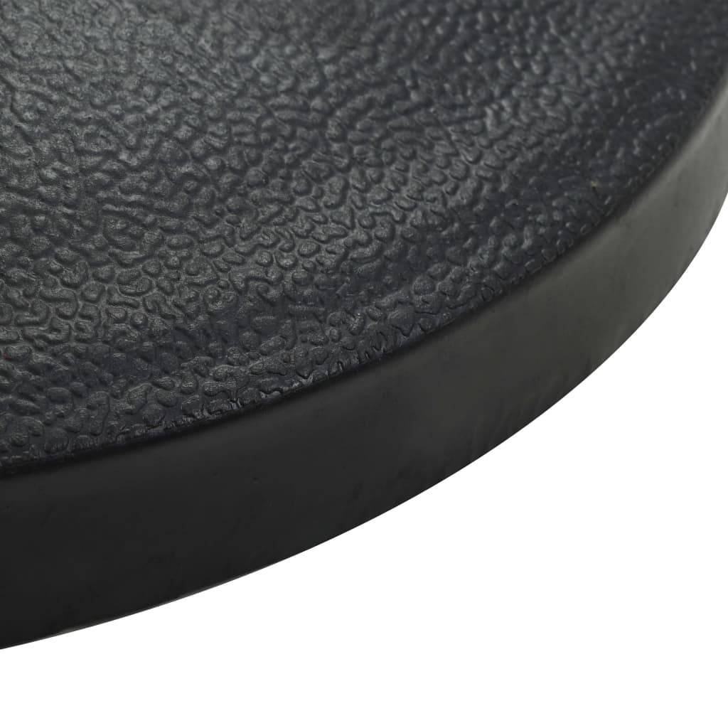 Helloshop26 - Pied base socle demi-rond de parasol résine diamètre 38 et 48 mm 15 kg noir - Image 4
