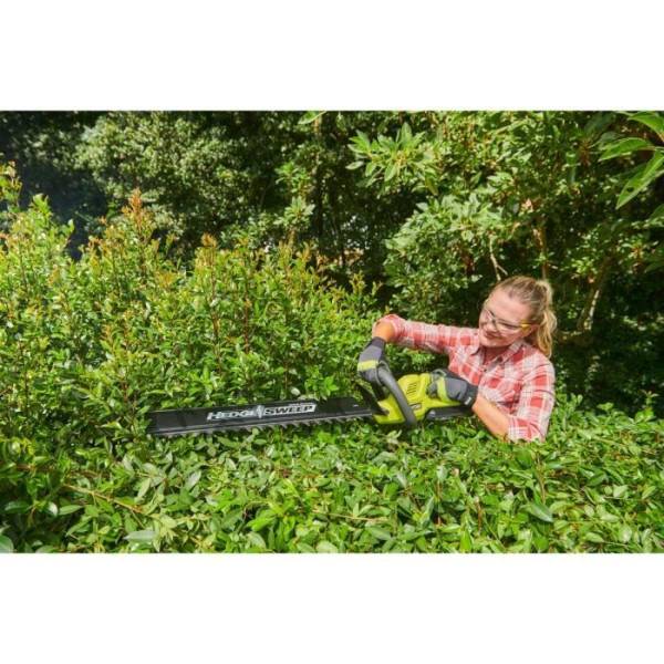 Taille-haies - RYOBI - 36 V - Lames 60 cm - Ecartement 26 mm - Fonction scie - 1 batterie lithium+ 36V 2,0 Ah et 1 chargeur 1,7 - Image 4