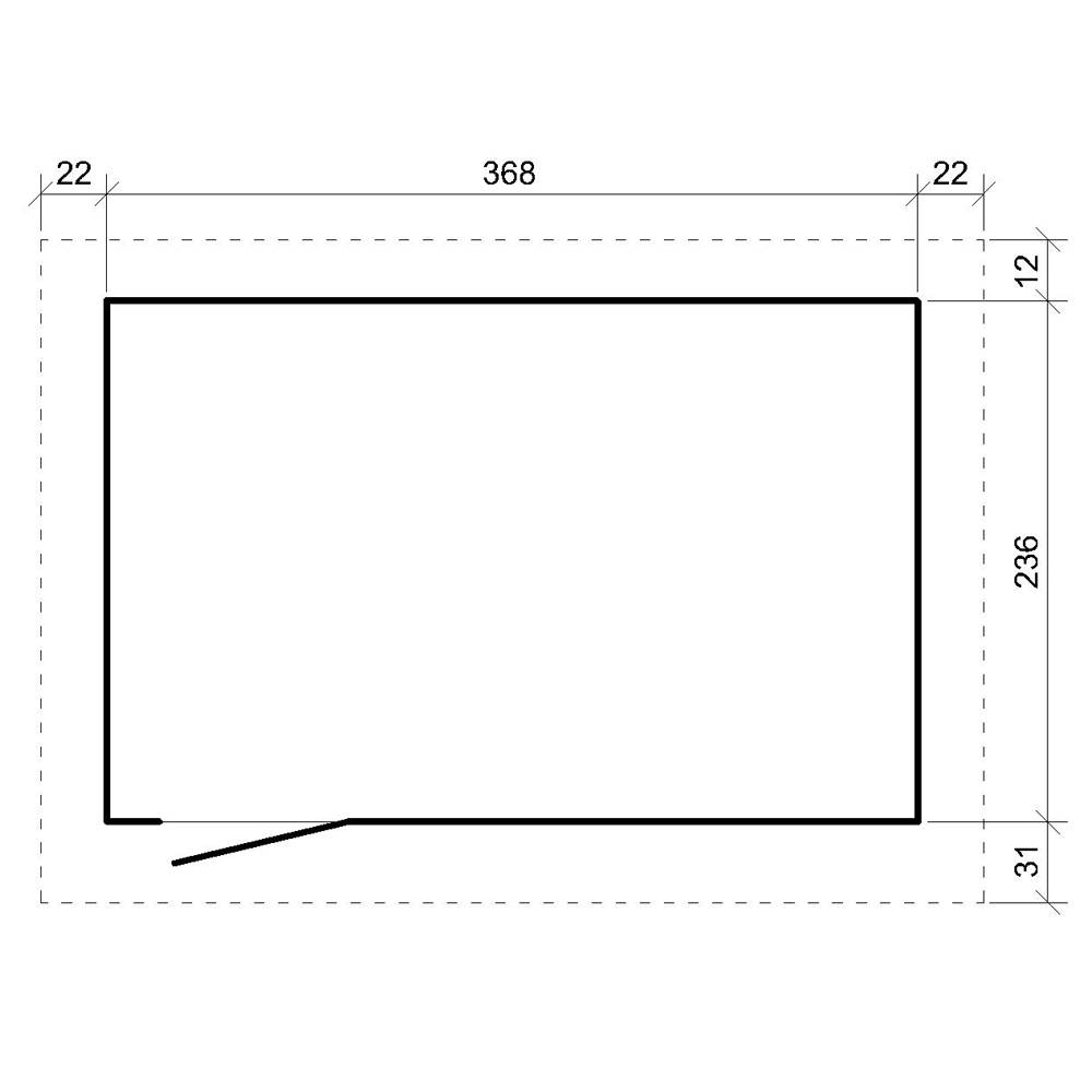 Timbela - Abri de Jardin Qualité Premium 9m² / L412xL279cm - Kit tout compris avec sol, tuiles bitumineuses, set de peinture - Timbela M904A-REDWOOD RED - Image 7