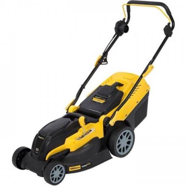 Tondeuse a Gazon   Gazon Électrique POWERPLUS POWXG6281 - 2000W, 420mm Ø, Ramassage, Mulching, Éjection Arriere - Image 1