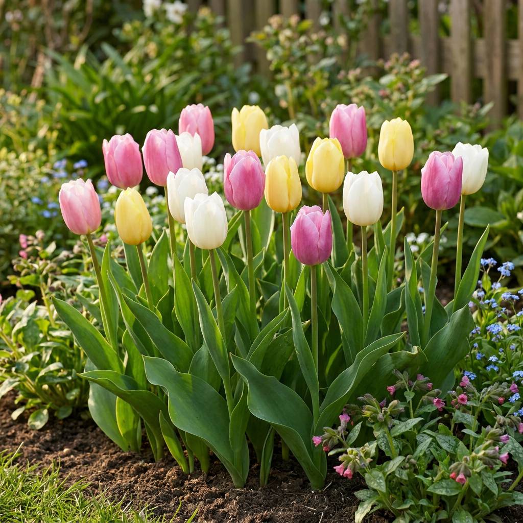 La Green Touch - Tulipe en mélange Sorbet - 12 bulbes - calibre 11/12 - Image 2