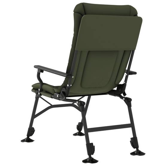 Chaise de pêche pliable acier et tissu vert et noir 61 x 92 x 100 cm - PANGIVO - Image 5