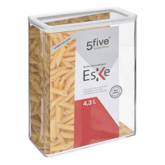 Boîte de Conservation Rectangulaire "Eske" 4,3L Blanc - Image 3