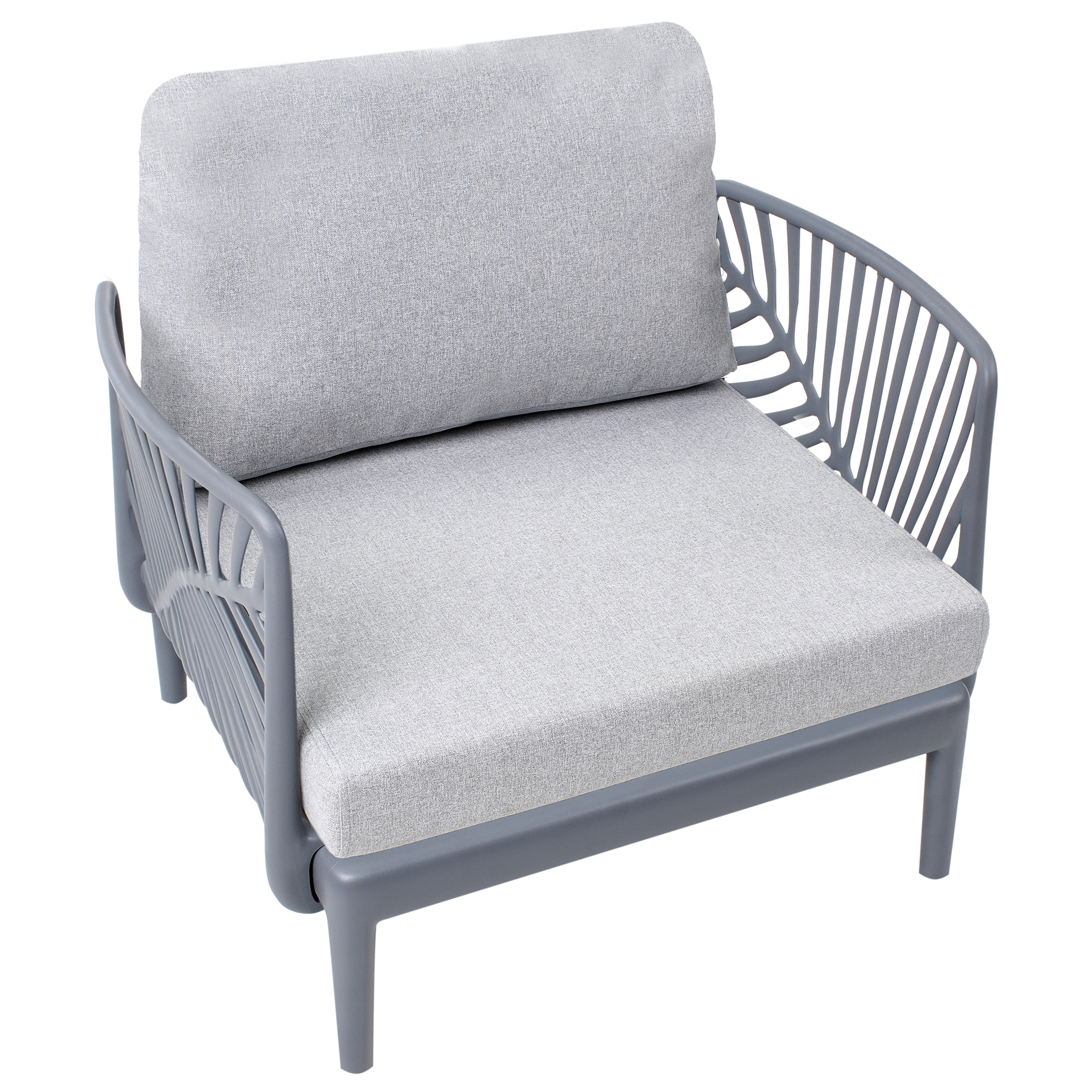 Fauteuil Polypropylène Gris SATURNIA - Beliani - Image 5