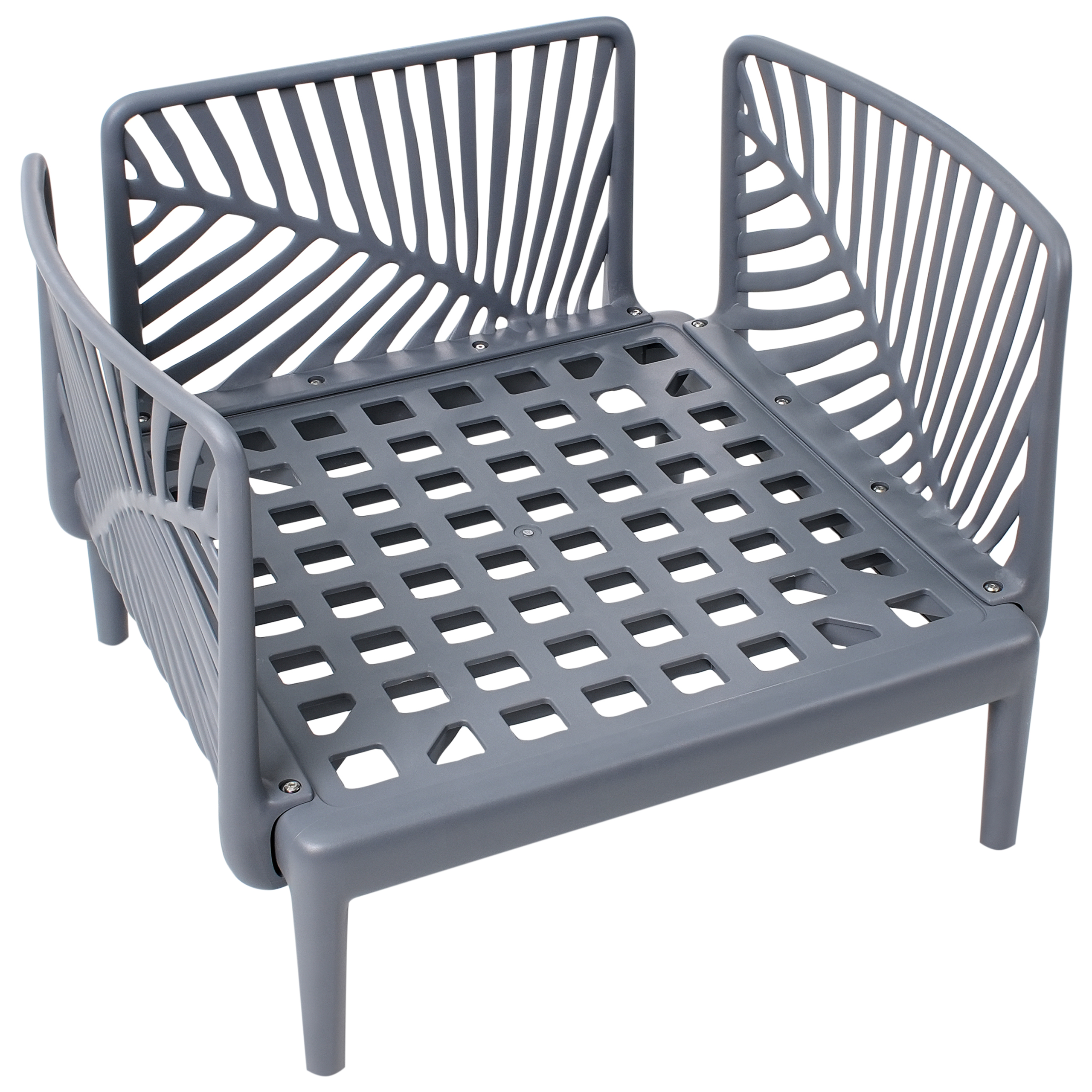 Fauteuil Polypropylène Gris SATURNIA - Beliani - Image 6