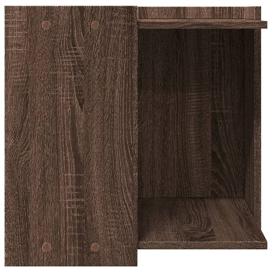 Meuble cache-litière chat bois multifonction table d'appoint Chêne Marron – ComfortXL Pet Living - Image 5
