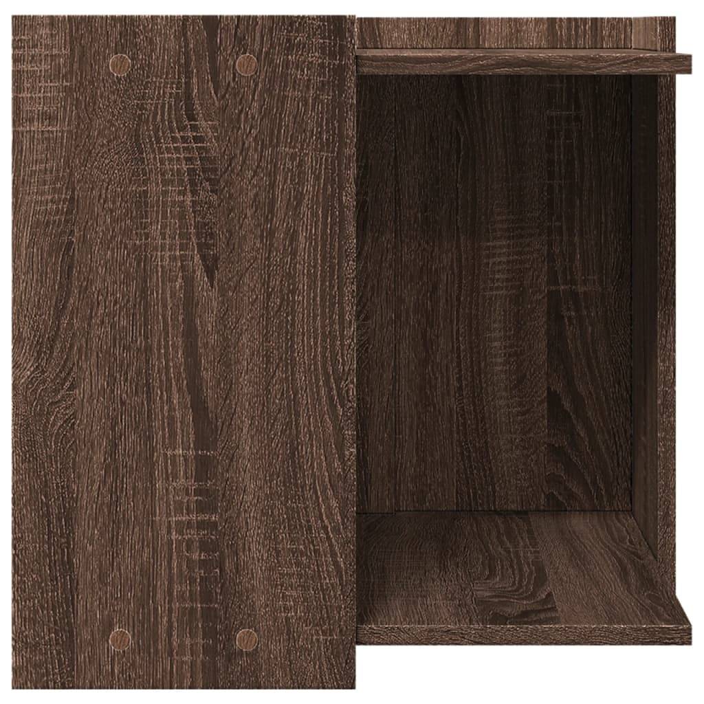 Meuble cache-litière chat bois multifonction table d'appoint Chêne Marron – ComfortXL Pet Living - Image 5