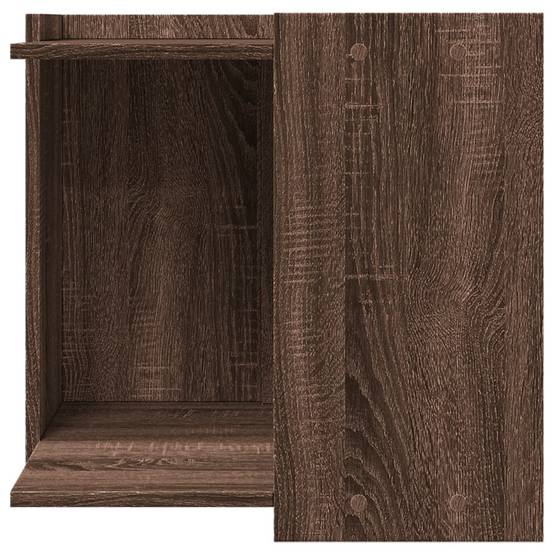Meuble cache-litière chat bois multifonction table d'appoint Chêne Marron – ComfortXL Pet Living - Image 4