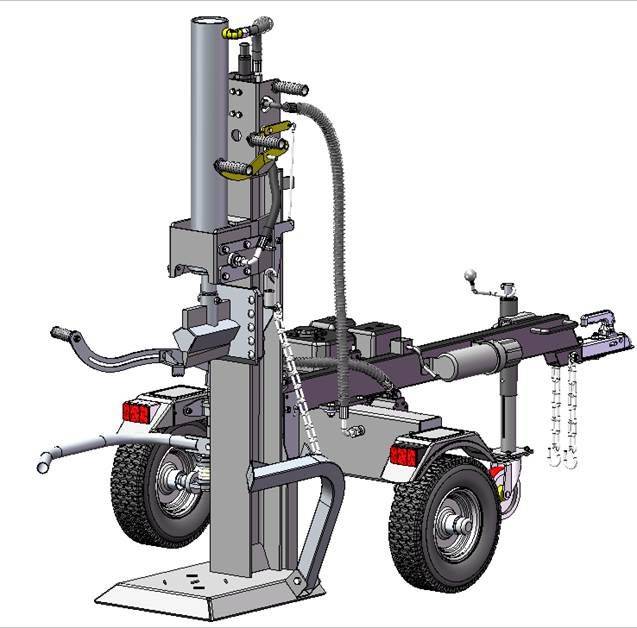 Fendeur de Bûches 22 Tonnes Vertical - Moteur 7cv Briggs & Stratton - Tractable - Image 2
