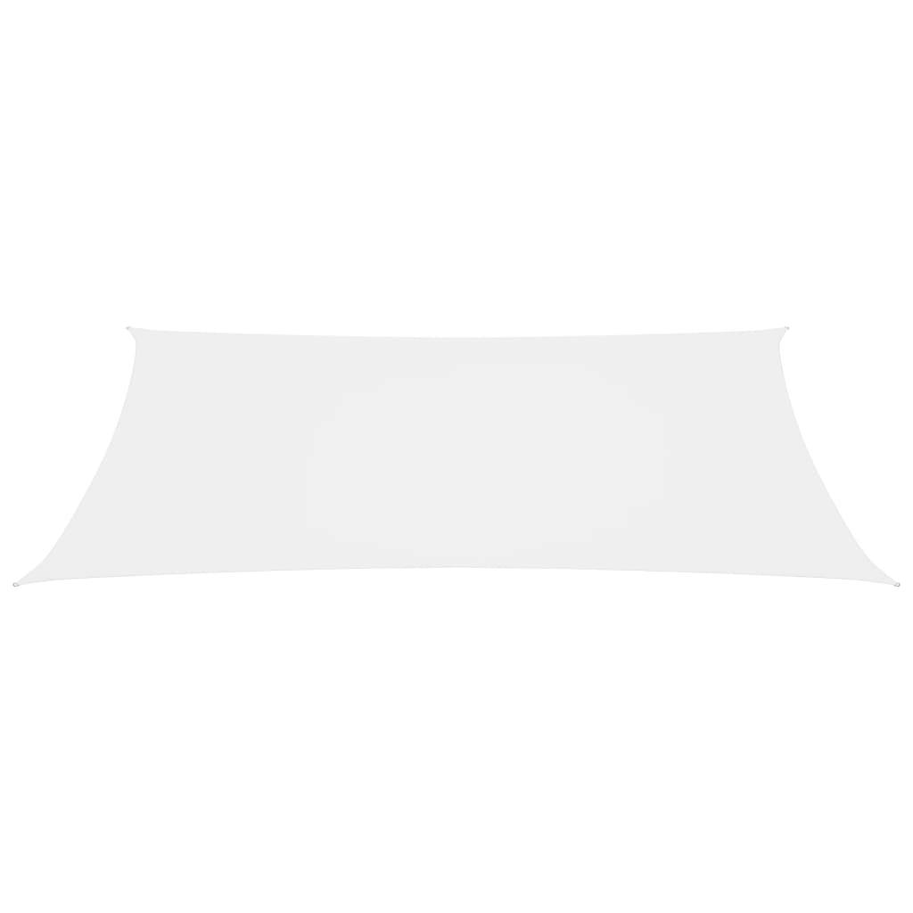 Helloshop26 - Voile d'ombrage parasol tissu oxford rectangulaire 2,5 x 5 m blanc - Image 2