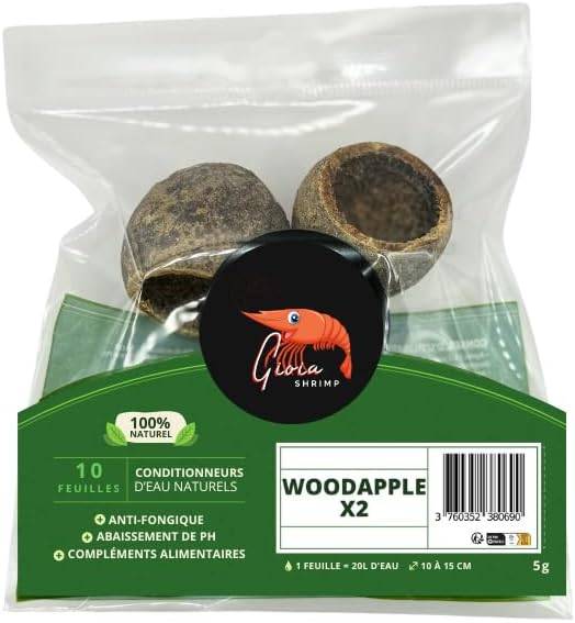 Gioia SHRIMP WoodApple x2 / Cachettes Naturel/Conditionneur d'eau/pour Vos Poissons et crevettes d'aquarium