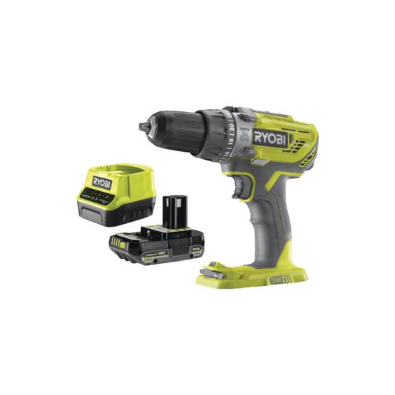 Ryobi - Pack RYOBI Perceuse à percussion R18PD3-0 - 18V One+ - 1 Batterie 2.0Ah - 1 Chargeur rapide - Image 1