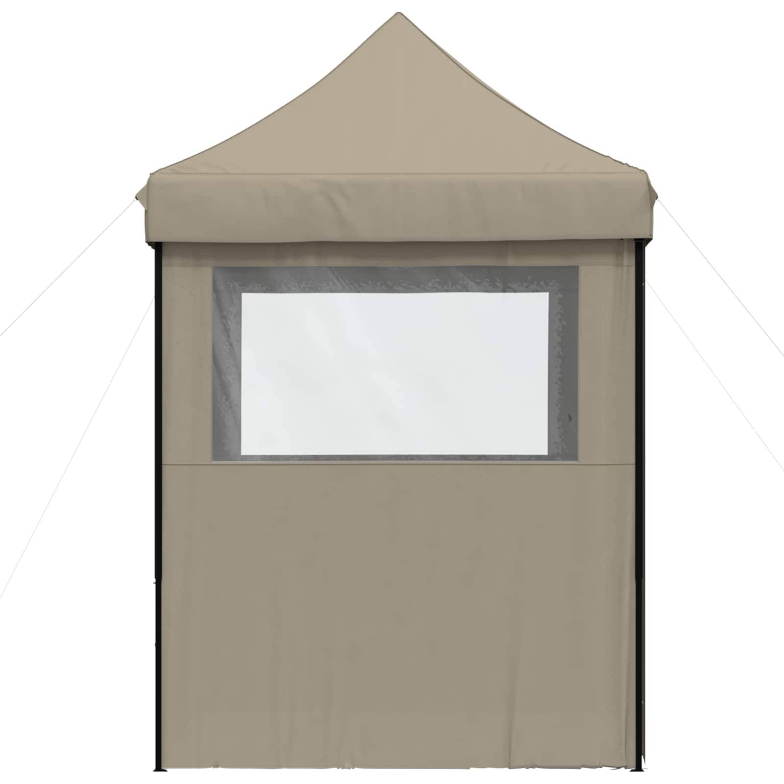 ComfortXL - Tente de réception pliante tissu oxford jardin événement réglable 2x2m taupe - ComfortXL Outdoor Living - Image 6