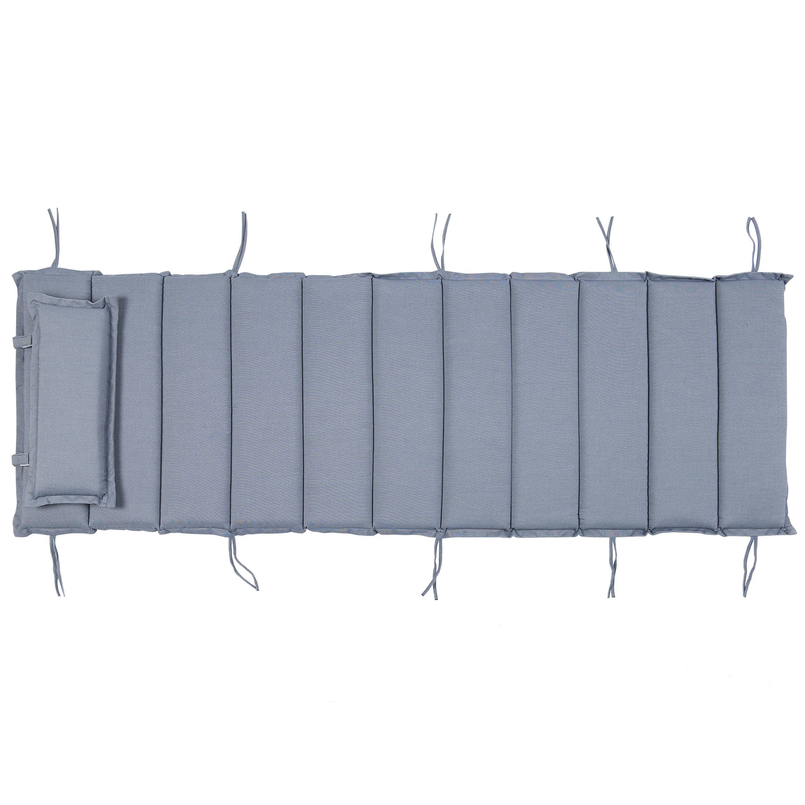 Beliani - Coussin pour chaise longue Brescia 60 x 180 cm en Tissu Imperméabe Bleu Beliani - Image 5