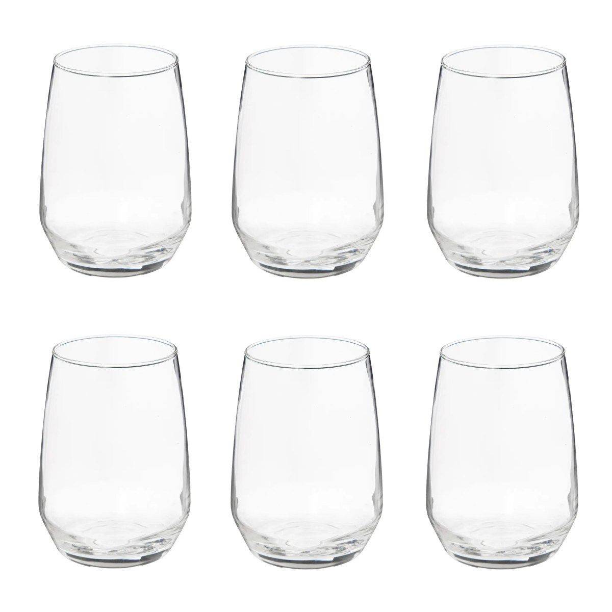 Lot de 6 Verres à Eau "Nora" 45cl Transparent - Image 1