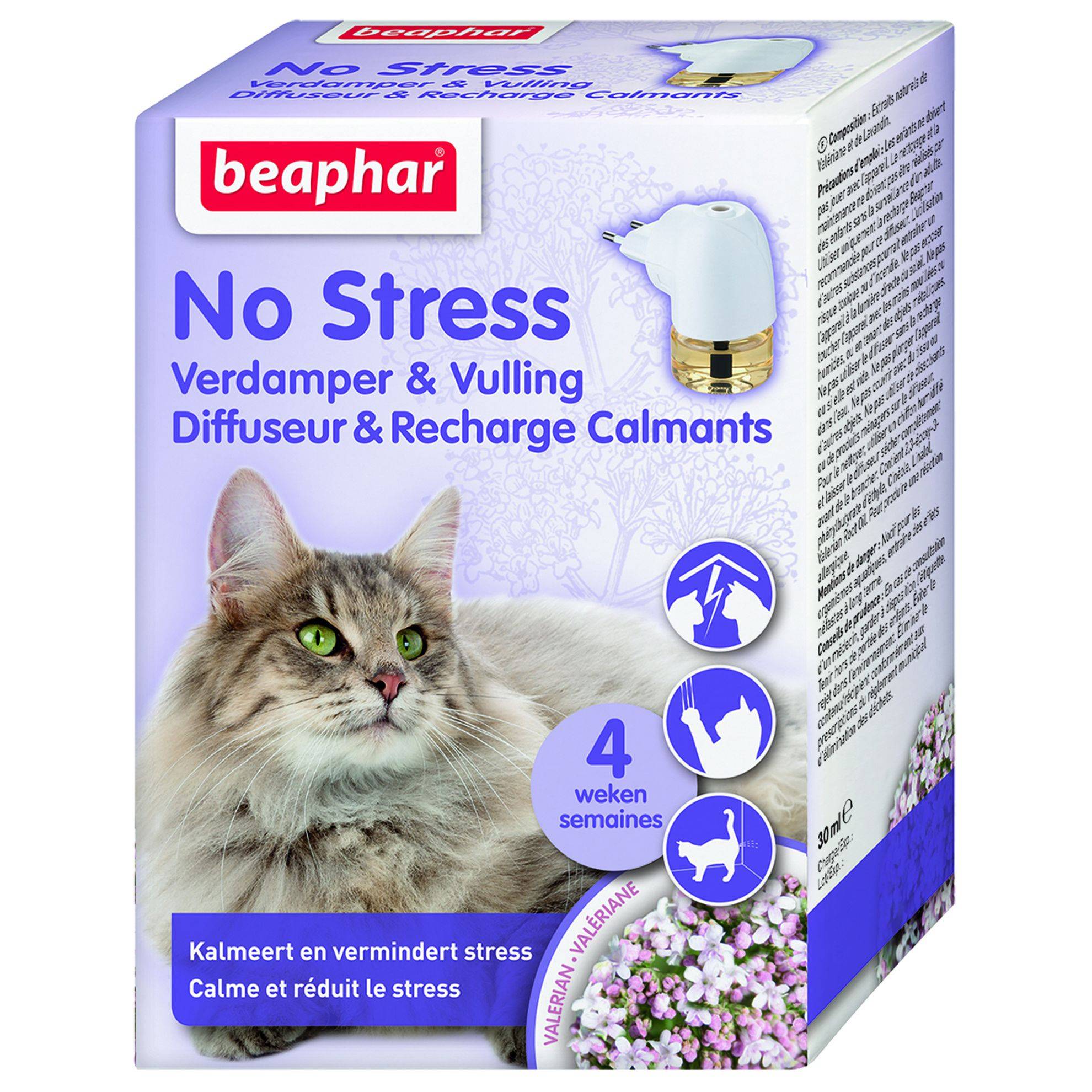 Diffuseur no stress chat avec recharge BEAPHAR - Image 1