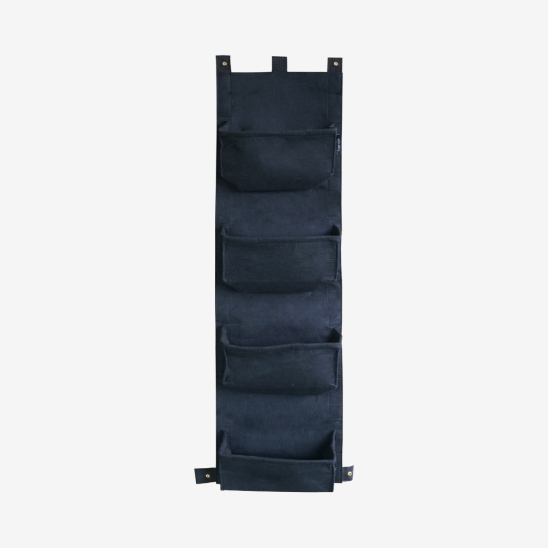 Cerland - Mur végétal 4 sacs noirs en feutre géotextile - 30 x 10 x 100 cm - Image 1