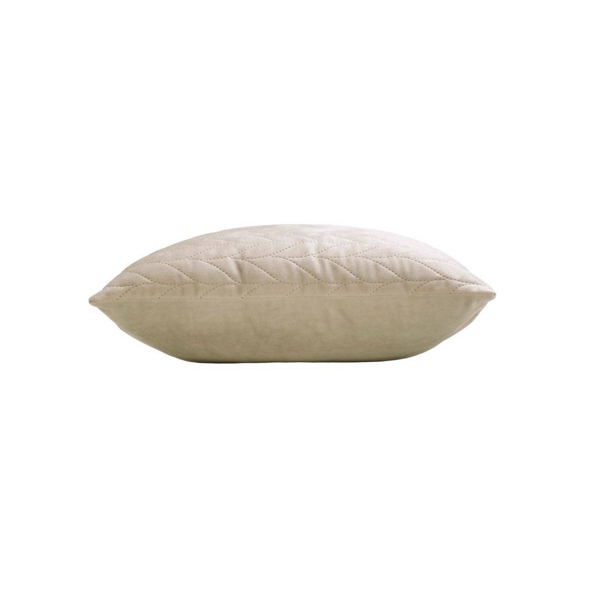 Housse de Coussin en Velours "Daisy" 40x40cm Taupe - Image 2