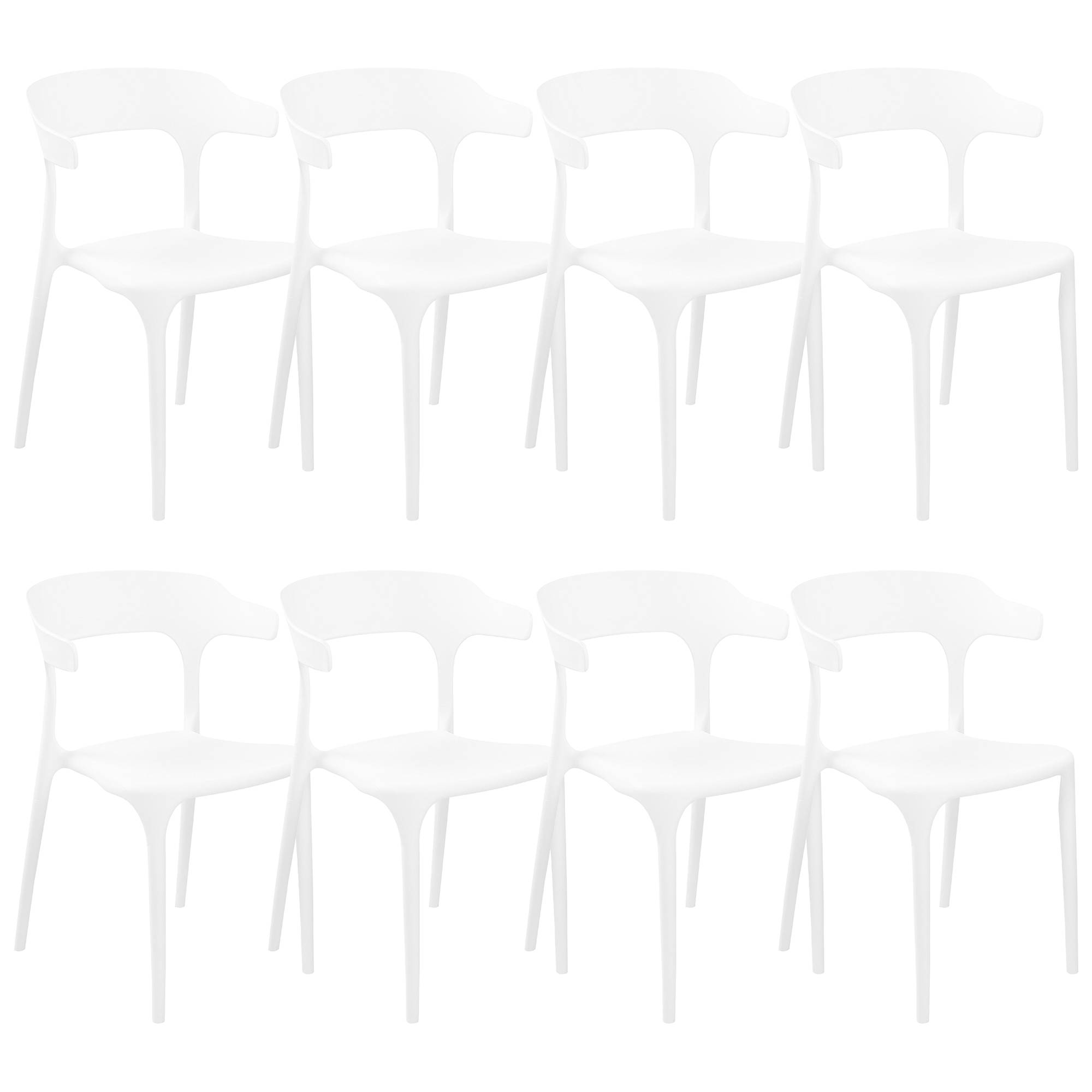 Beliani - Chaise de salle à manger Polypropylène Blanc GUBBIO Beliani - Image 1
