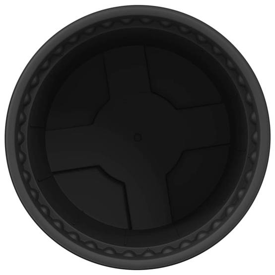 Pot à fleurs rond 24 pcs | Bac à fleurs Noir Ø 15 x 12 cm Plastique - Image 6