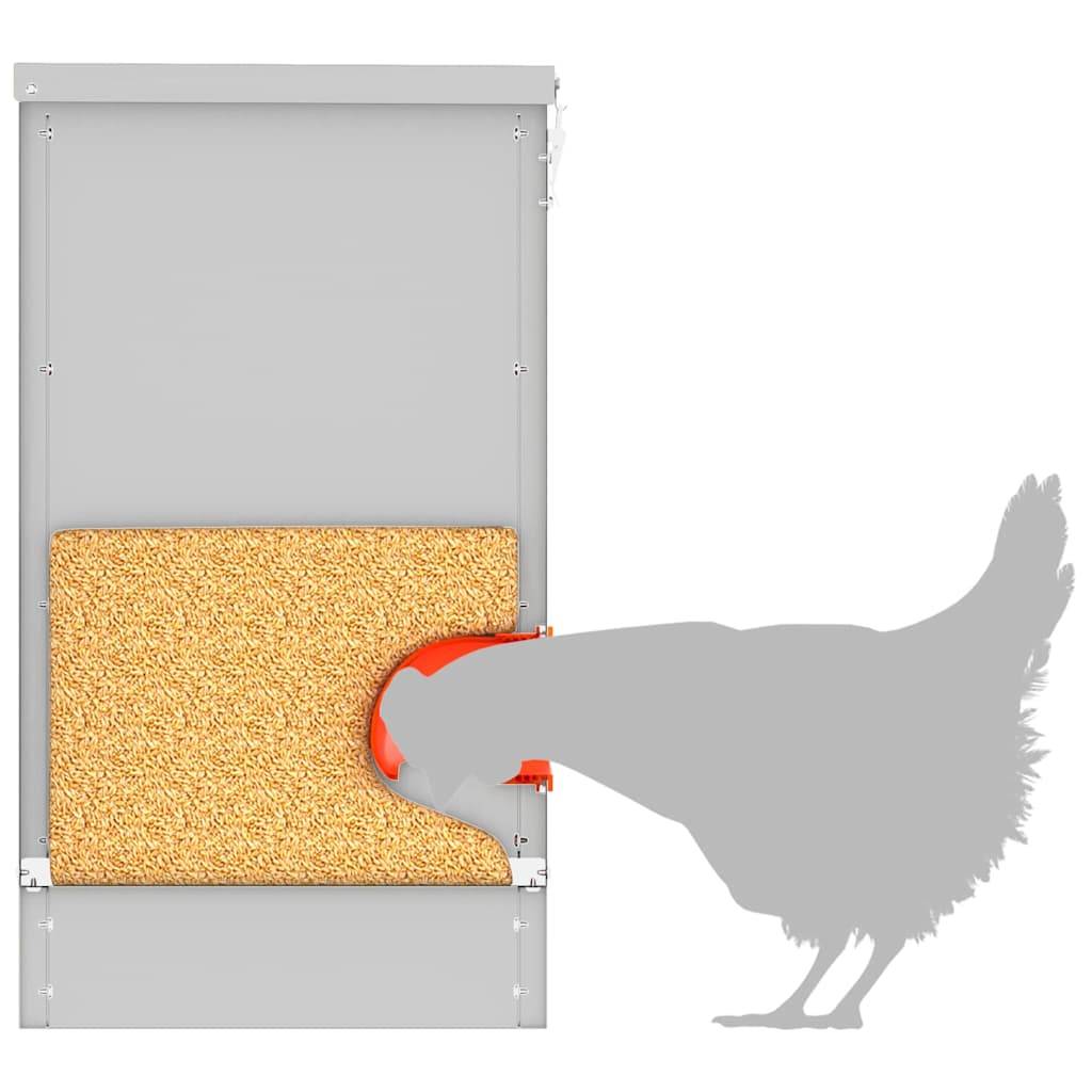 Vidaxl - Mangeoire pour poules Argent 60,5 x 29 x 51 cm Acier galvanisé vidaXL 874650 - Image 10