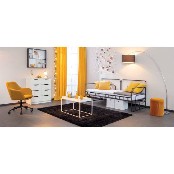 Étagère Murale 10 Compartiments "Bukan" 70cm Noir & Blanc - Image 6