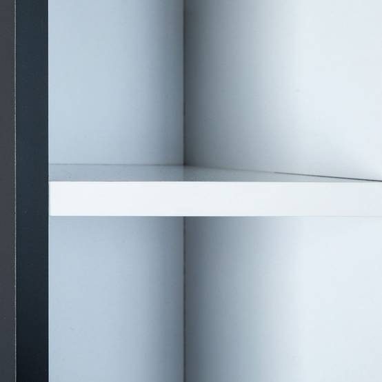 Étagère Murale 10 Compartiments "Bukan" 70cm Noir & Blanc - Image 5