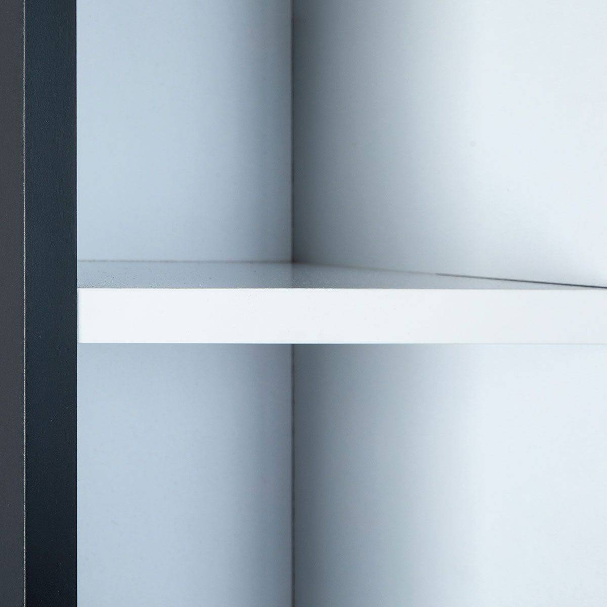 Étagère Murale 10 Compartiments "Bukan" 70cm Noir & Blanc - Image 5