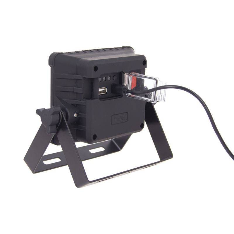 Xanlite - Projecteur LED Rechargeable 9W, IP54, 900 Lumens, 6000 Kelvins, 2200 mAh, câble USB 1,5m - PRAR10WR - Image 3