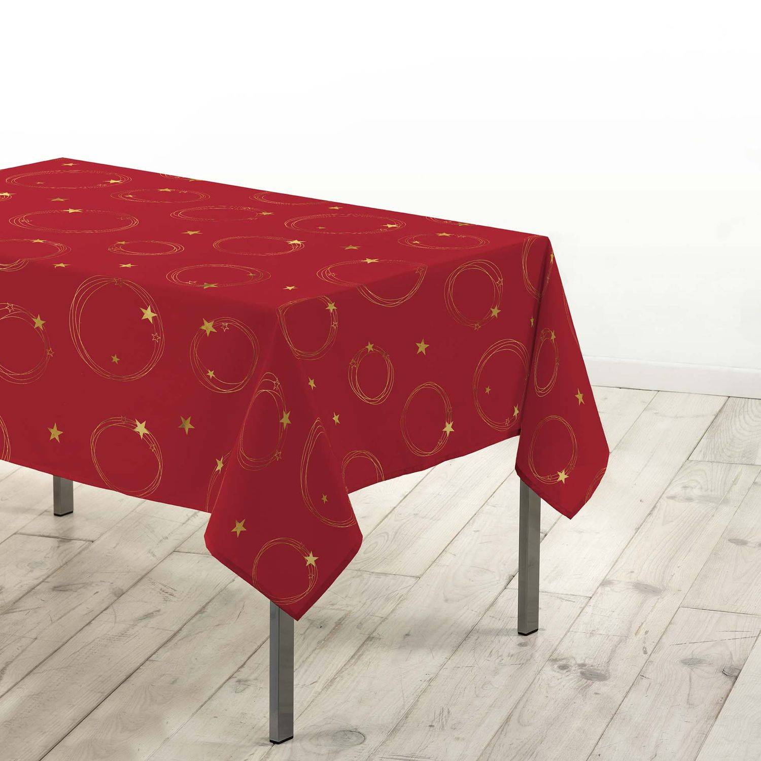 Sans Marque - Nappe rectangulaire antitache et infroissable Etoiles scintillantes - Douceur d'intérieur - Image 2