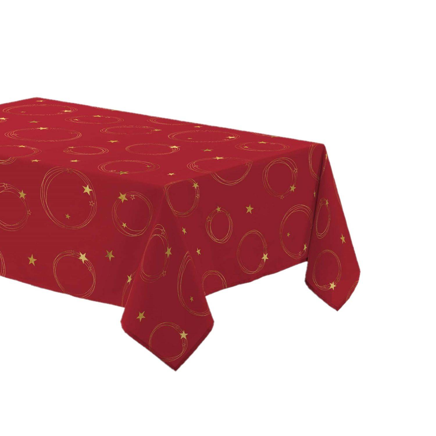 Sans Marque - Nappe rectangulaire antitache et infroissable Etoiles scintillantes - Douceur d'intérieur - Image 1
