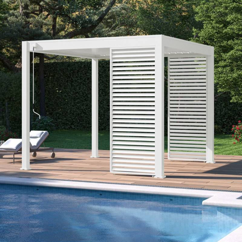 Ombrea - Panneau brise-vue horizontal 1M OMBREA VS - Blanc - Image 7
