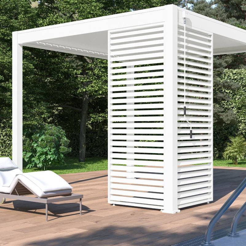 Ombrea - Panneau brise-vue horizontal 1M OMBREA VS - Blanc - Image 1
