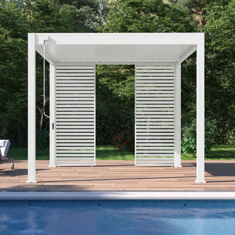 Ombrea - Panneau brise-vue horizontal 1M OMBREA VS - Blanc - Image 3