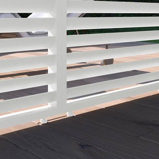 Ombrea - Panneau brise-vue horizontal 1M OMBREA VS - Blanc - Image 6