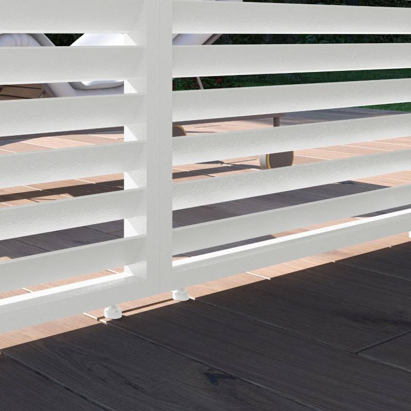 Ombrea - Panneau brise-vue horizontal 1M OMBREA VS - Blanc - Image 6