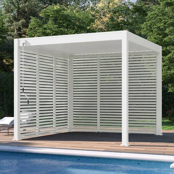 Ombrea - Panneau brise-vue horizontal 1M OMBREA VS - Blanc - Image 5