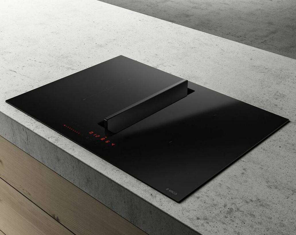 Table de cuisson aspirante induction 72cm 4 feux 7500w noir PRF0167054 Elica - Image 2