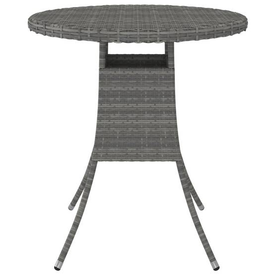 PANGIVO - Table de jardin résine tressée grise 70 x 73 cm - PANGIVO - Image 2