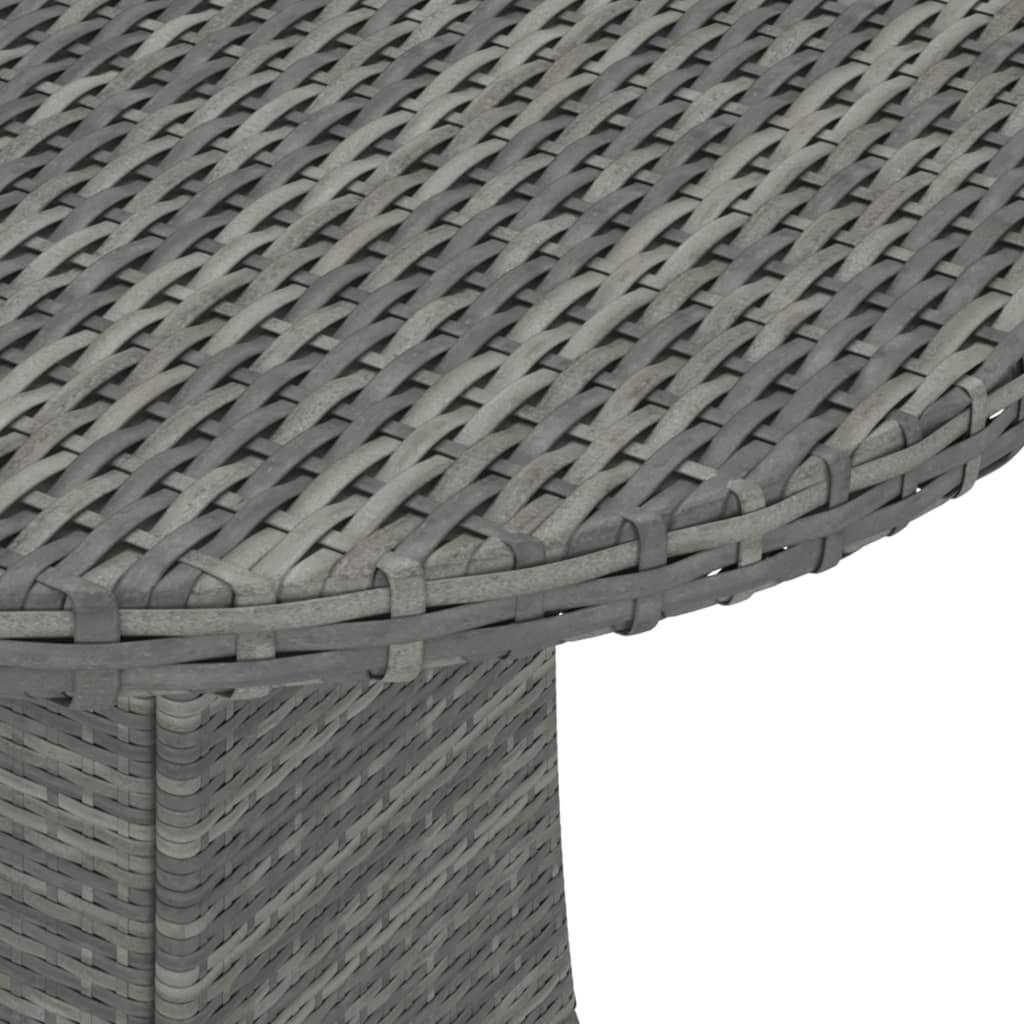 PANGIVO - Table de jardin résine tressée grise 70 x 73 cm - PANGIVO - Image 4
