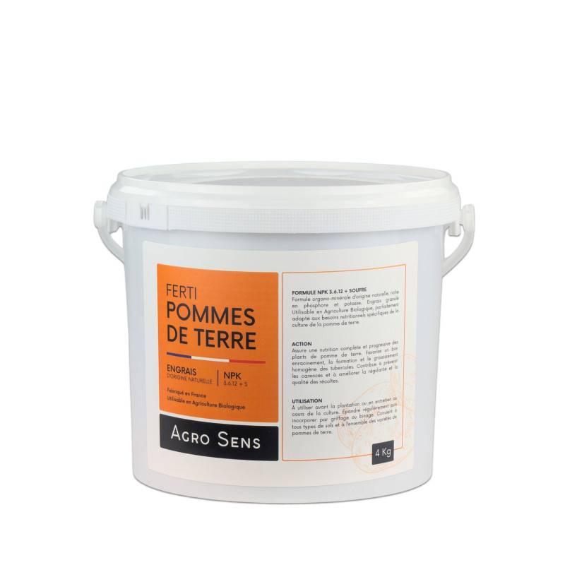 Ferti Pommes de terre - Engrais pour pommes de terre et légumes racines - Seau 4 kg - Image 1
