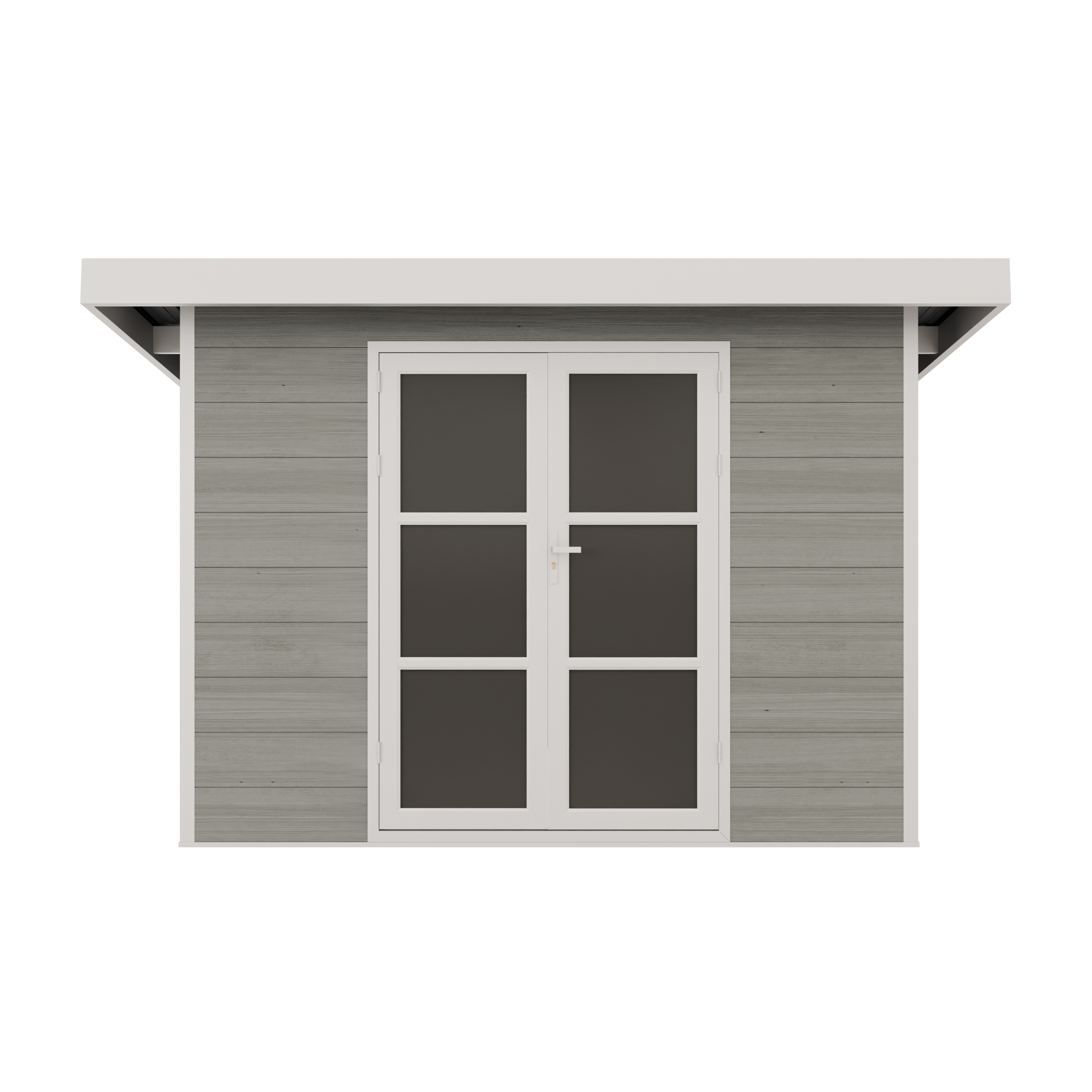 Abri de Jardin Composite ALMA - 9m2 Gris clair - Cabane de Jardin - Image 4