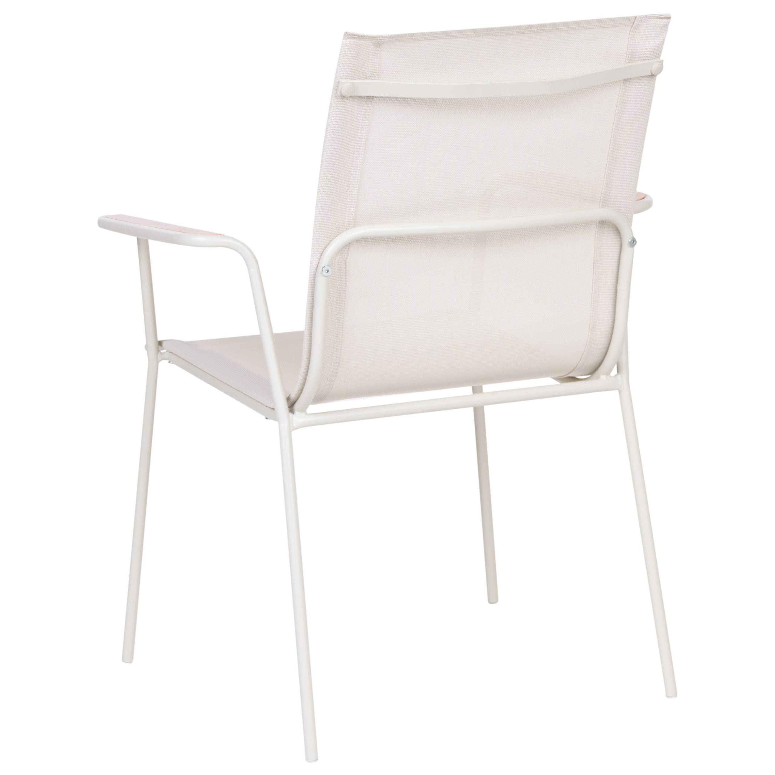 Beliani - Chaise de jardin Acier Beige clair CARAVINO - Beliani - Image 6