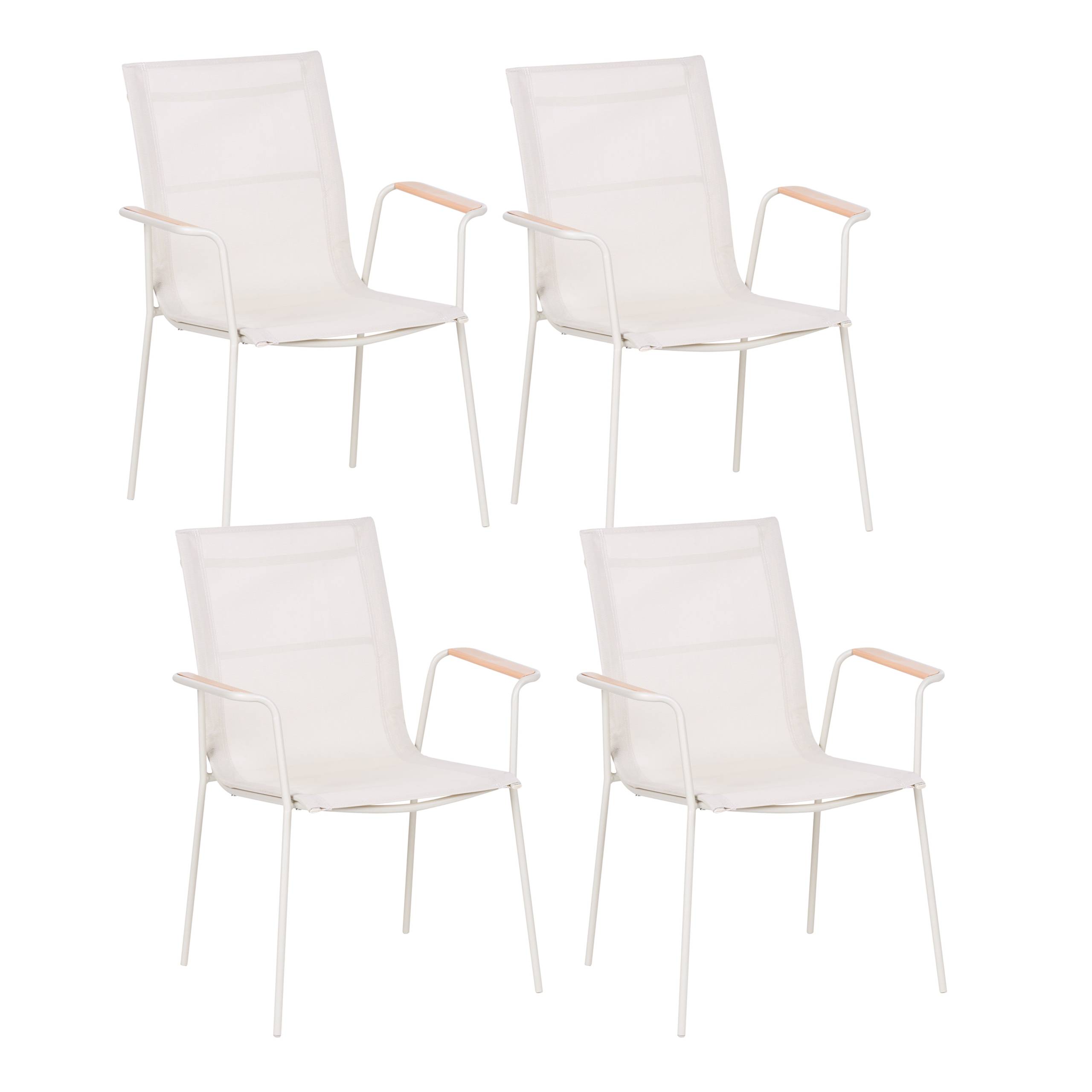 Beliani - Chaise de jardin Acier Beige clair CARAVINO - Beliani - Image 2
